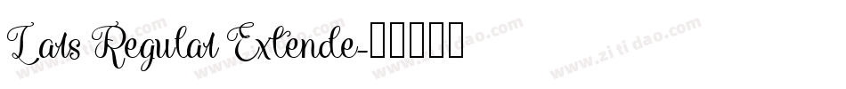 Lars Regular Extende字体转换